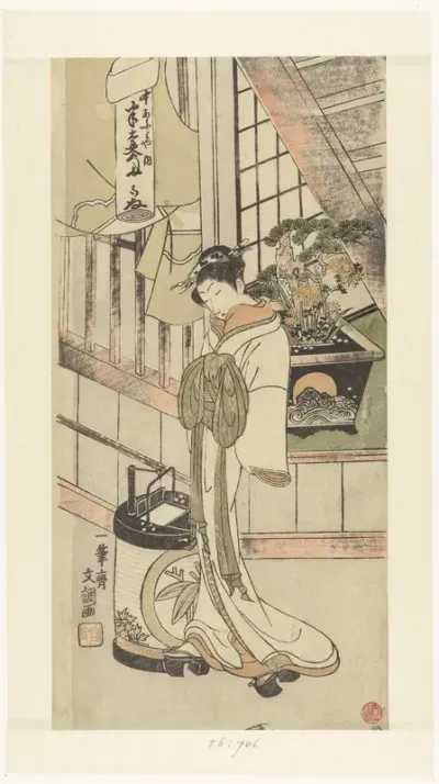 Courtisane Handayu uit het Naka-omi huis
