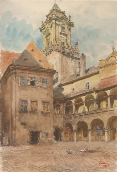 Courtyard of Old Town Hall in Bratislava