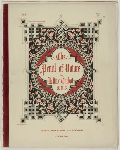 Cover and Text from "The Pencil of Nature," London, 1844