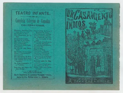 Cover for 'Un Casamiento de Indios', a wedding procession following a bride and groom