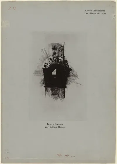 Cover/Frontispiece for Les Fleurs du Mal, plate 1 of 9