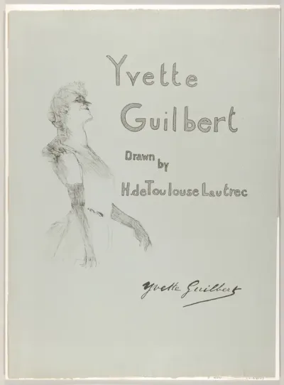 Cover - Yvette Guilbert