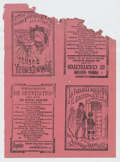 Covers for 'La Pesadilla de Alejito o el Almuerzo de Acotes' and 'Juan Ceniza'