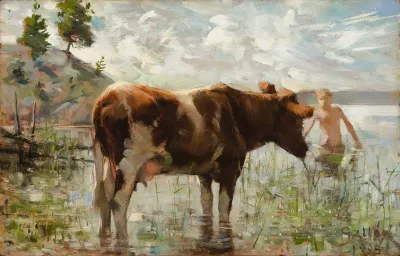 Cow and Boy