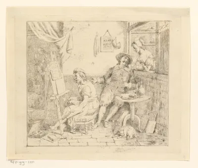 Craesbeeck dans l'atelier de Brouwer