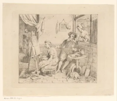 Craesbeeck dans l'atelier de Brouwer