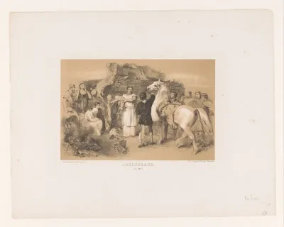Crematie van gedode krijgers