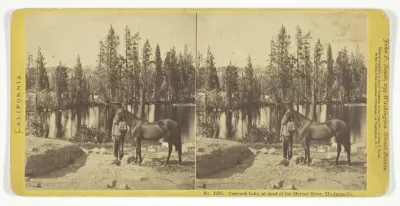 Crescent Lake, at head of the Merced River, Mariposa Co., stereo, No. 1286 from the series "California"