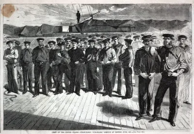 Crew of the United States Steam Sloop "Colorado" Shipped at Boston, from Harper's Weekly, July 13