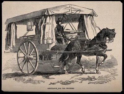 Crimean War: ambulance for the wounded