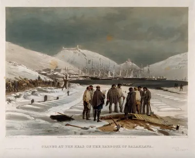 Crimean War, Balaklava: graves at the harbour