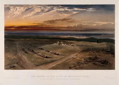 Crimean War: cemetry on the fort at Cathcart's Hill
