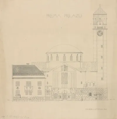 Crkva sv. Blaža, pročelje/1. postnatječajna varijanta