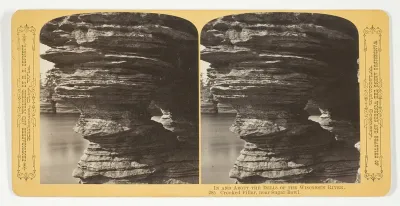 Crooked Pillar, near Sugar Bowl, No. 285 from the series "In and About the Dells of the Wisconsin River"
