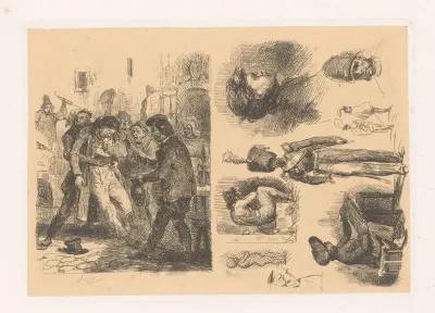 Croquis; Scènes de la Révolution