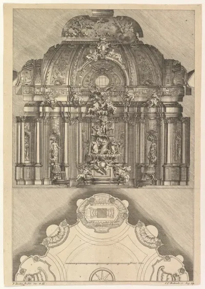Cross-section and Floorplan of an Indoor Grotto
