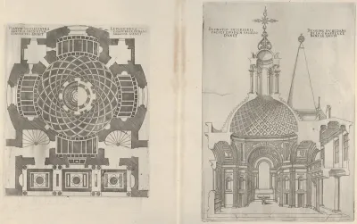 Cross sections of the Chapel at Chateau d'Anet