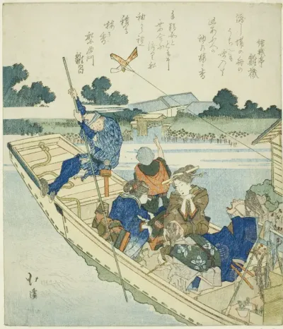 Crossing the Sumida River on New Year's Day