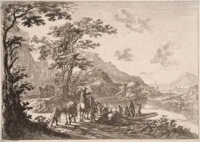 Crossing the Tiber, from the series Views of Rome and its Surroundings