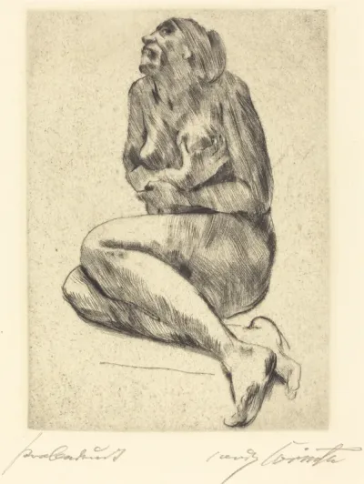 Crouching Female Nude