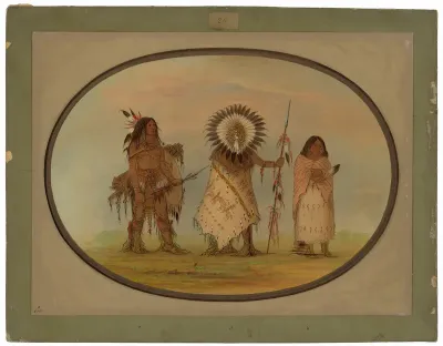 Crow Chief, His Wife, and a Warrior