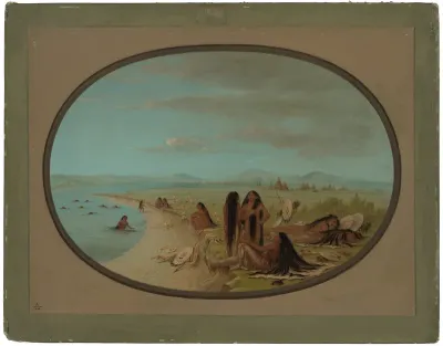 Crow Warriors Bathing