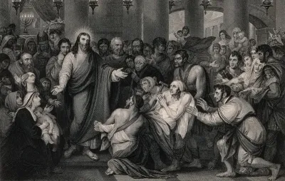 Crowds gather as Christ heals sick people