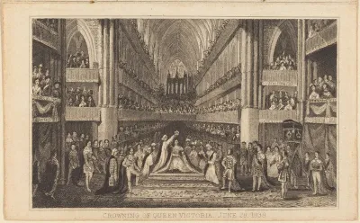 Crowning of Queen Victoria, June 28, 1838 [right half]