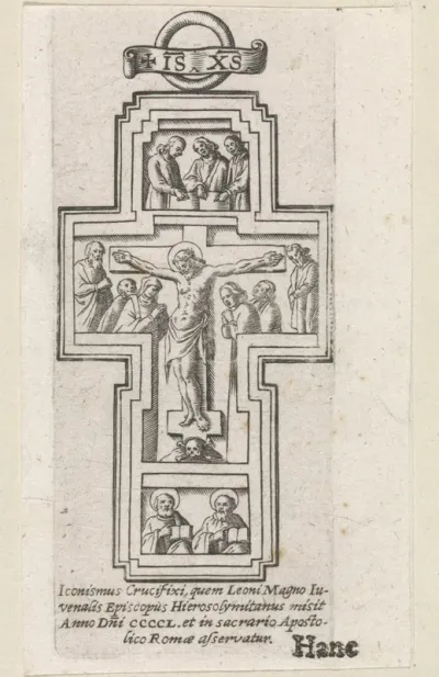 Crucifix met kruisigingsscène