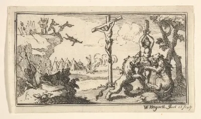 Crucifixion, etc. (John Beaver, Roman Military Punishments, 1725)