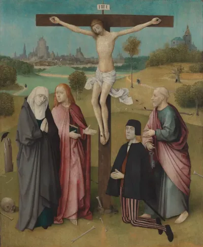 Crucifixion with a Donor