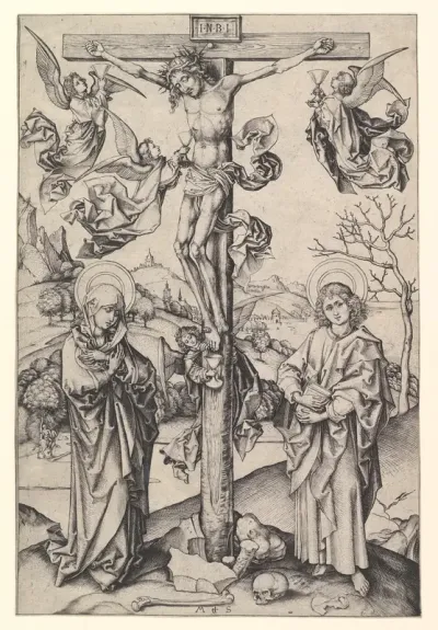 Crucifixion with Four Angels