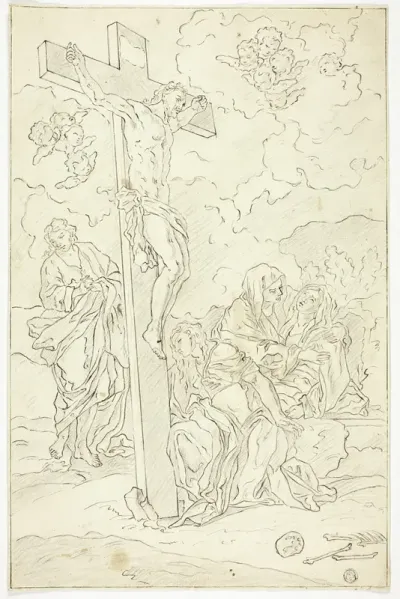 Crucifixion with Saint John the Evangelist, the Virgin and Two Maries