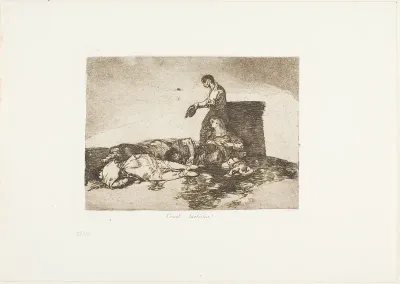 Cruel tale of woe!, plate 48 from The Disasters of War