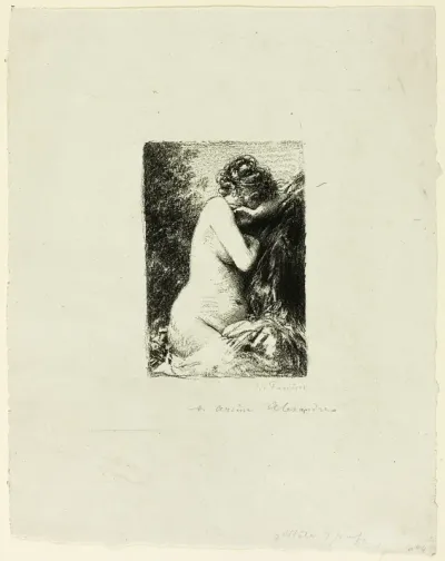 Crying Woman: Study of a Seated Woman in Right Profile