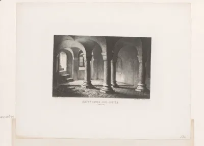 Crypte onder een kerk, 11e eeuw