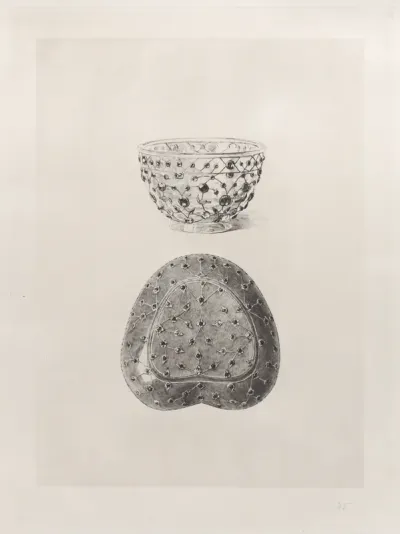 Crystal Cup and Jade Saucer
