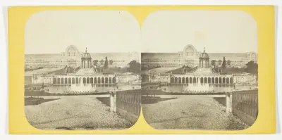 Crystal Palce: General View of the Palace, Cascades and Lower Fountains