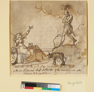 Culmins genfærd viser sig for moderen. Ossians digte, Temora V