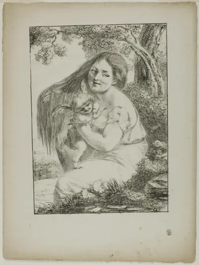 Cupid and a Young Woman