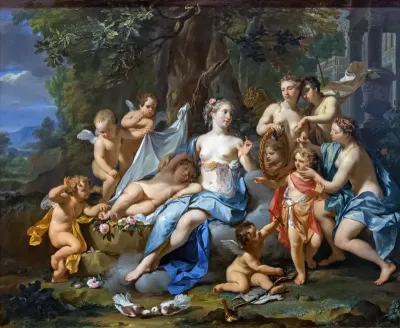 Cupid asleep with Venus
