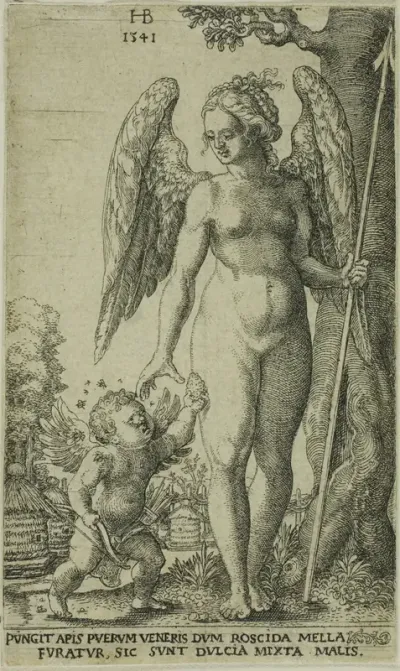 Cupid Bringing and Honeycomb to Venus