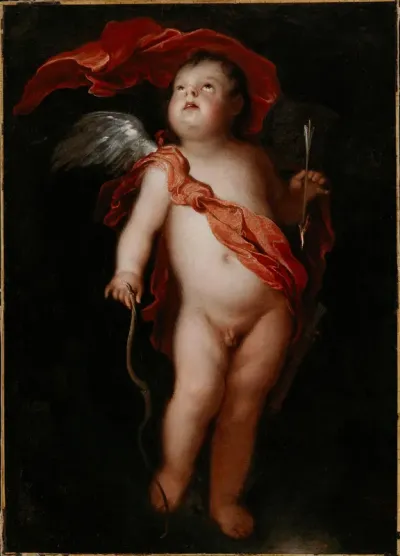 Cupid with his bow
