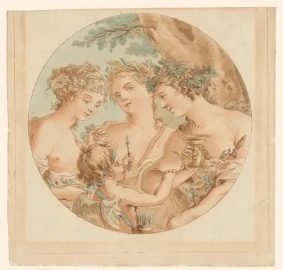 Cupido en drie gratiën