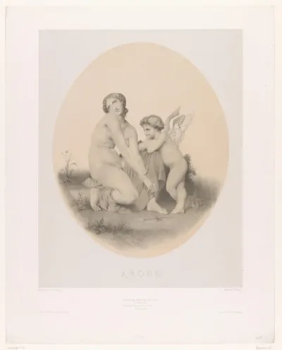 Cupido heeft Venus verwond met zijn pijl