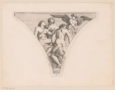 Cupido toont Psyche aan de gratiën