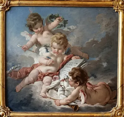 Cupids. Allegory of Poetry, 1760s