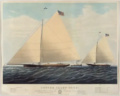 Cutter Yacht "Scud" of Philadelphia – Modelled by Robert L. Stevens, Esq.