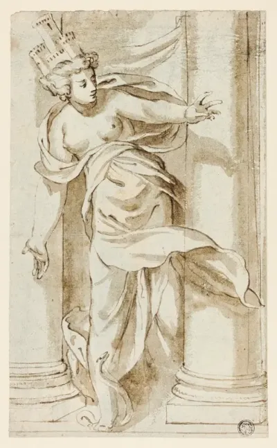 Cybele Stepping on a Serpent