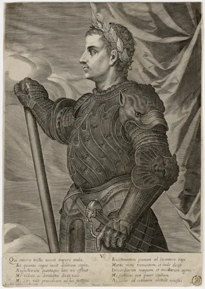 D. Claudius Caesar. Aegidius Sadeler S.C.M. sculp. Titianus inventor